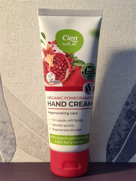 Cien Nature Hand Cream Organic Pomegranate Goji Berries Inci Beauty