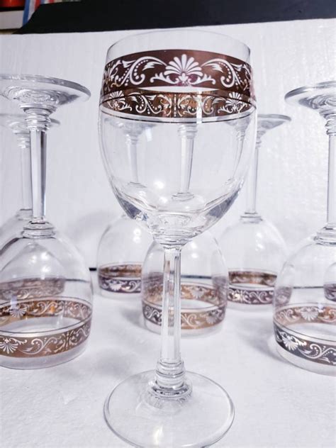 Set Of 8 Vintage Stolzle Crystal Austria Germany 7 5 Etsy