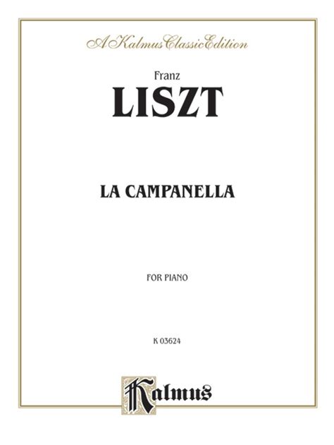 La Campanella: Piano: Franz Liszt | Alfred Music