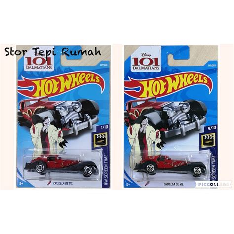 Hot Wheels Cruella De Vil Fantasy Screen Time 101 Dalmatians Shopee Malaysia