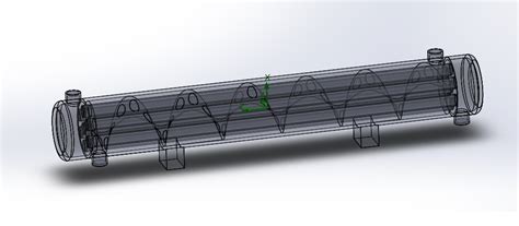 螺旋折流板壳管式换热器 SOLIDWORKS 2012 模型图纸下载 懒石网