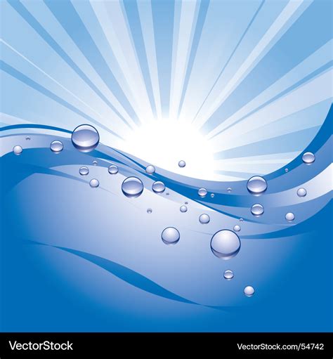 Water background Royalty Free Vector Image - VectorStock