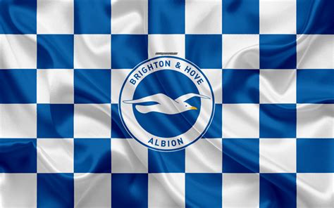 Download wallpapers Brighton and Hove Albion FC, 4k, logo, creative art ...