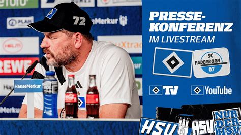 RE LIVE PRESSEKONFERENZ I HSV Vs SC Paderborn I 7 Spieltag YouTube