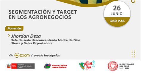 Evento online Segmentación y Target en los agronegocios