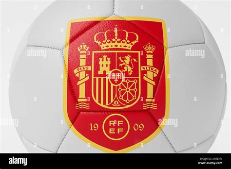 London Uk July 2023 Spain National Football Team Logo Badge On A