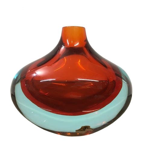 S Flavio Poli For Seguso Murano Glass Vase