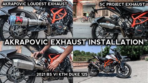 Best Exhaust For Ktm Duke Bs Model Akrapovic Full System