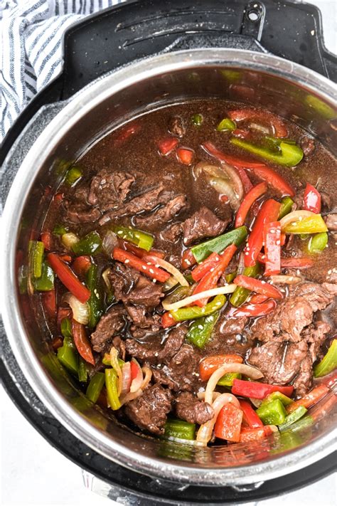 Instant Pot Pepper Steak Stir Fry Meal Plan Addict