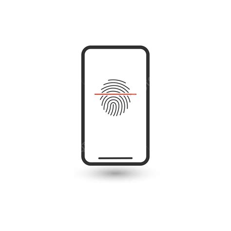 Icono De Escaneo De Huellas Dactilares Para Ilustraci N De Esc Ner