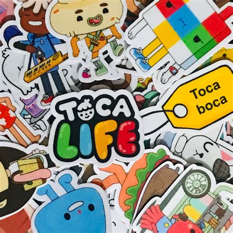 Toca Boca Toca Life 40 Piece Laminated Vinyl Sticker Pack Lazada Ph