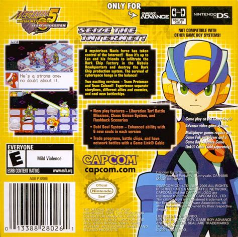 Mega Man Battle Network Team Protoman Game Boy Advance Box