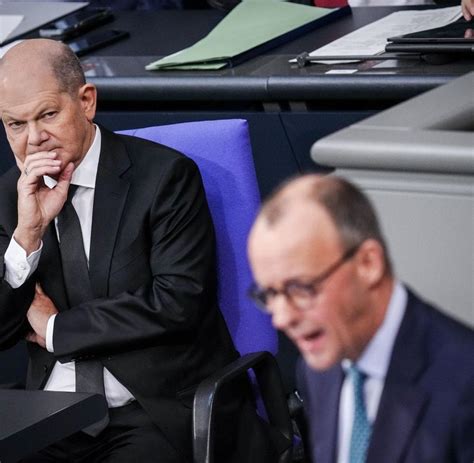 Bundestag Als Politischer Boxring Scholz Geht Auf Merz Los WELT