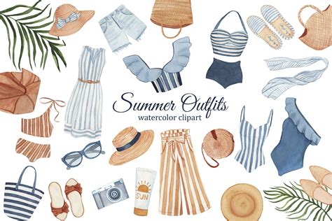 Summer Fashion Watercolor Clipart, Women Graphic by s.yanyeva ...