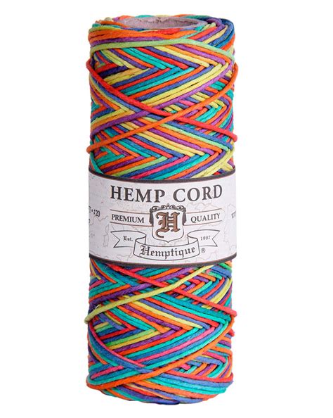 Hemptique Hemp Variegated Cord Spool Lb Rainbow Walmart