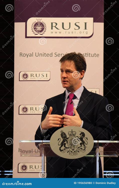 UK Deputy Prime Minister Nick Clegg Editorial Image - Image of ...