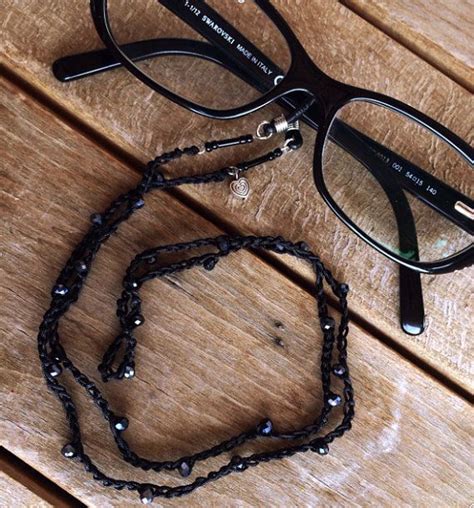 Crochet Sunglass Eyeglass Holder Knotted Eyeglass Leash Beaded Eyeglass Chain Handmade Jewelry