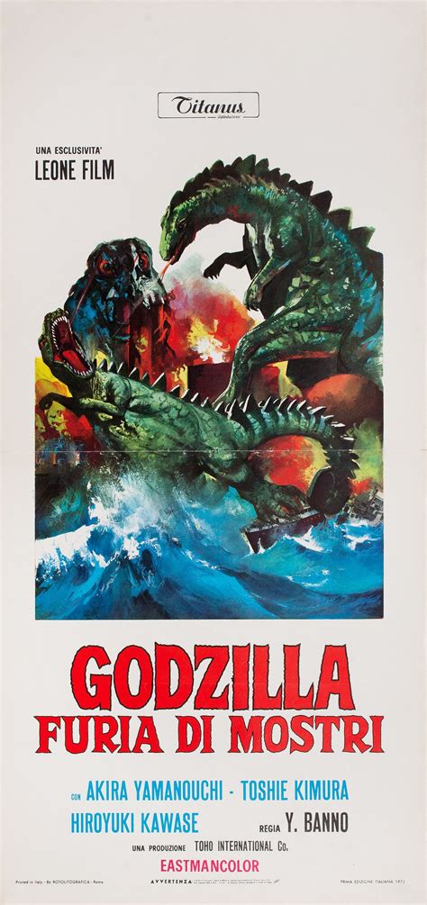 Godzilla vs. Hedorah Original 1972 Italian Locandina Movie Poster ...