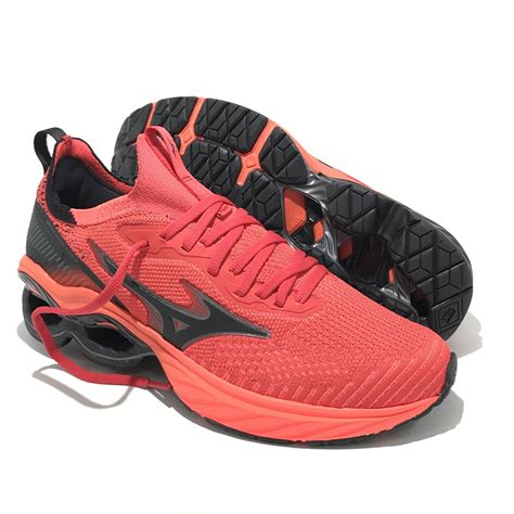 Tenis Mizuno Wave Invictus 3 Vermelho Cross Sports