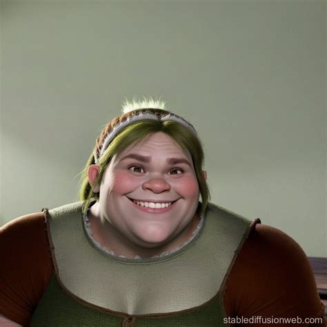 Ogre Fiona Smiling Like Shrek Stable Diffusion Online