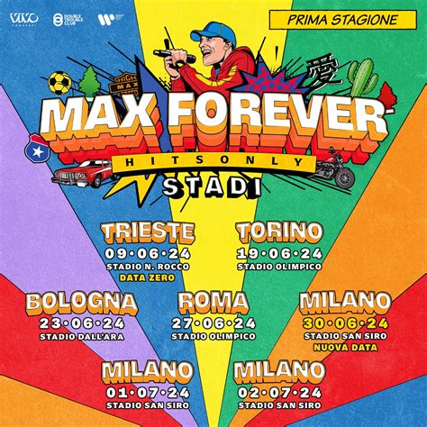 Max Pezzali Il Max Forever Hits Only Il 30 Giugno 2024 Con Una Nuova