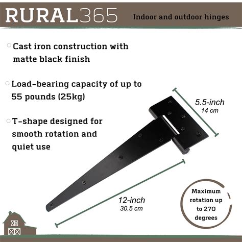 Rural Triangle Door Hinge Pk Heavy Duty In Farmhouse Style Door