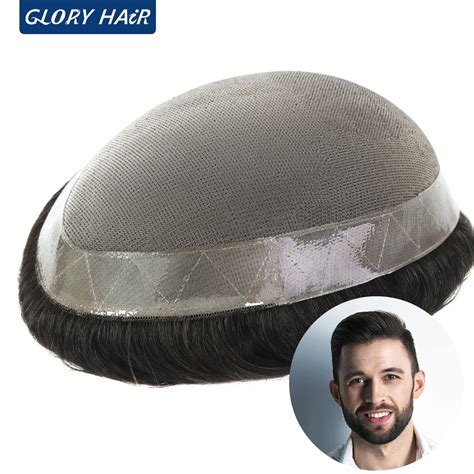 GLORYHAIR Perruque Mono Fine Pour Homme Proth Se Capillaire Cheveux