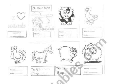 Old Macdonald Had A Farm Esl Worksheet By Burbujanm Hot Sex Picture