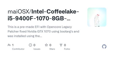 Github Maiosx Intel Coffeelake I F Gb Hackintosh Efi For