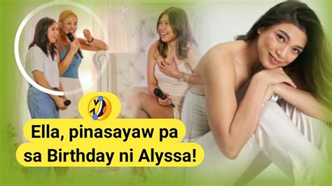 Haha Ella Napasabak Sa Sayaw Sa Birthday Party Ni Alyssa Valdez W Jema