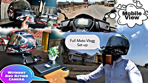 How To Start Moto Vlogging Without Any Action Camera 📸 Full Setup Cheapest Setup Youtube