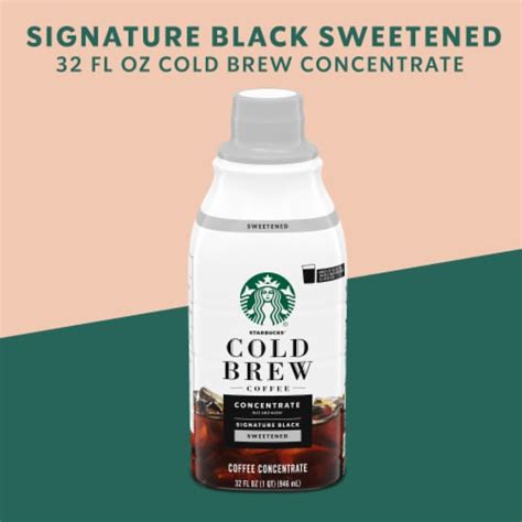 Starbucks® Cold Brew Black Sweetened Coffee Concentrate Bottle, 32 fl ...