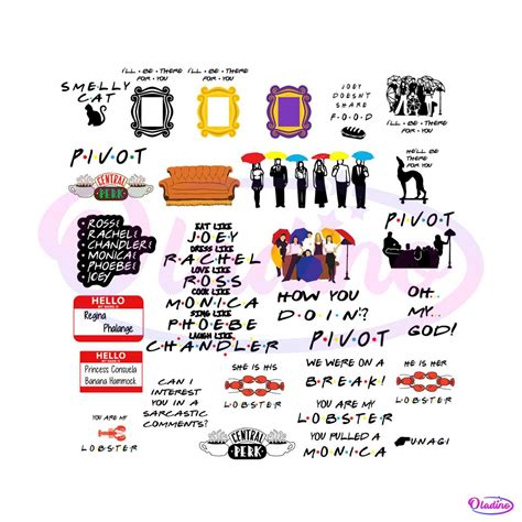 Vintage Friends SVG Friends TV Show SVG Bundle - Oladino