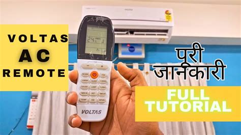 Voltas Ac Remote Full Function How To Use Voltas Ac Remote