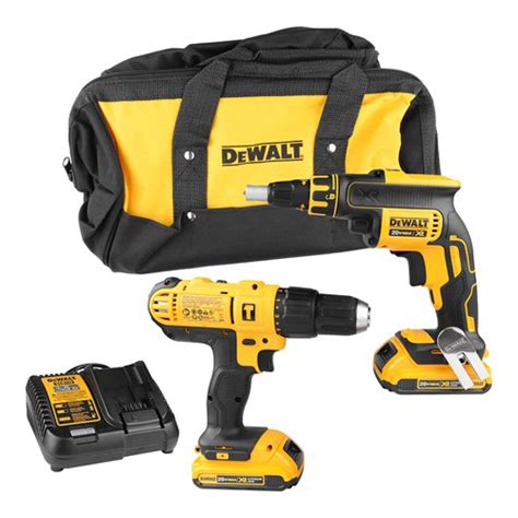 Combo Parafusadeira E Furadeira Drywallpremium Dcd Dcf Dewalt