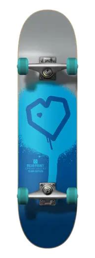 Blueprint Spray Heart V2 Skateboard Komplettboard Skateboards