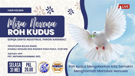 Doa Rosario Penutupan Bulan Maria Novena Roh Kudus Hari Kelima