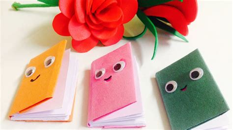 Diy Mini Notebooks One Sheet Of Paper Mini Notebooks Of Own Hands Back To School Ideas Youtube