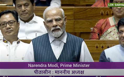 Pm Addresses Lok Sabha In New Parliament Building Prime Minister Of India