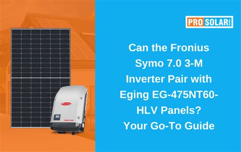 Fronius Symo M And Eging Eg Nt Hlv Expert Guide