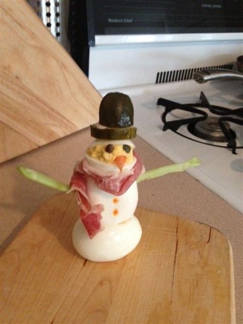 Snowman Deviled Eggs Holiday Baking How To Eat Better