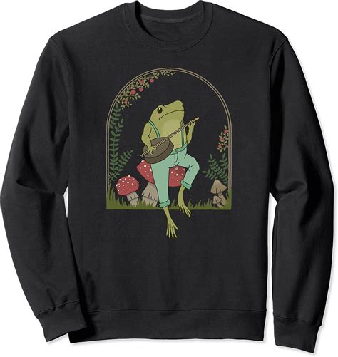 Cottagecore Aesthetic Frog Playing Banjo On Mushroom Ubuy India