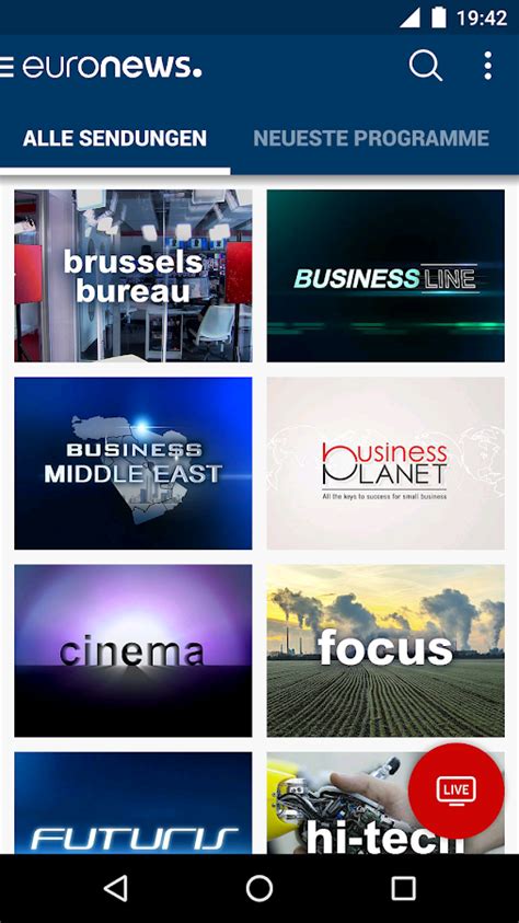 Euronews App Android Su Google Play