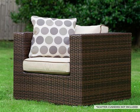 Rattan Garden Armchair In Brown Ascot Rattan Garden Furniture Patio Furniture