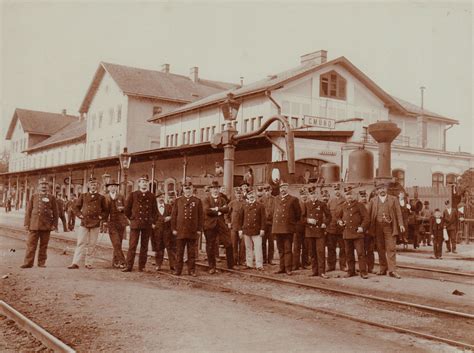 Foto Eisenbahn kksStB alter Bahnhof Gmünd um 1905 Wiener Werkstätte