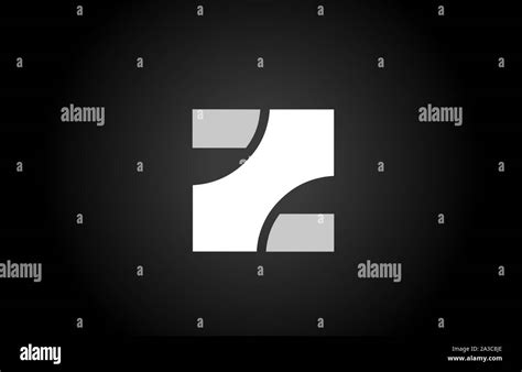 Black And White Z Letter Logo Alphabet For Icon Design Suitable A