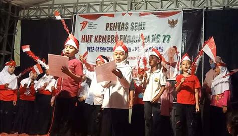 Pentas Seni Jadi Ajang Unjuk Kreativitas Anak Anak Di Desa Ini