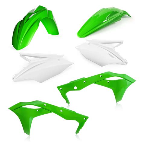 Kit Plastiques Acerbis Moto Cross Kawasaki Kxf Origine Kutvek