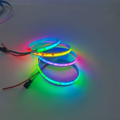 Digital full color addressable RGB pixel COB flex led strip 332 led per meter Dc5V | Rose Lighting