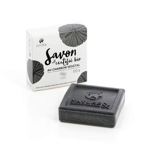 Savon certifié bio au charbon végétal Nature Découvertes Suisse